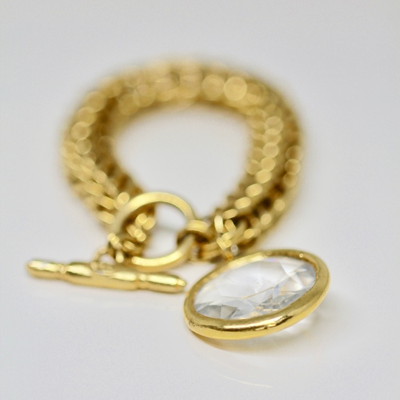 My Stunning KJL Gold Dipped Crystal Bracelet